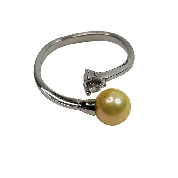 Enchantment Fresh Water Yellow Pearl Ring ADJUSTABLE - Picture 4 of 4